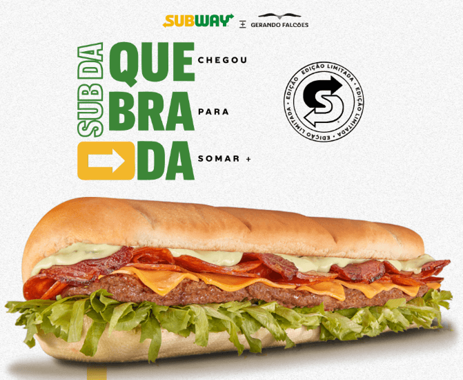 Identidade visual da campanha Sub da Quebrada, da SUBWAY® e Gerando Falcões